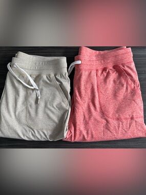 Zyia Cozy Joggers - Oatmeal & Tangerine